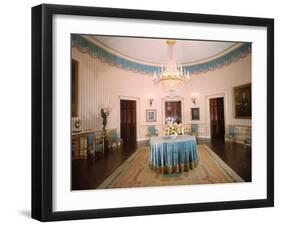 Blue Room in White House after Restoration-null-Framed Photographic Print