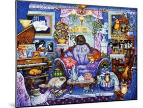 Blue Room-Bill Bell-Mounted Giclee Print