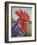 Blue Rooster-James W. Johnson-Framed Giclee Print