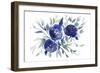 Blue Roses-Victoria Brown-Framed Premium Giclee Print