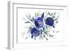 Blue Roses-Victoria Brown-Framed Premium Giclee Print