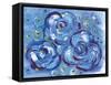 Blue Roses-Summer Tali Hilty-Framed Stretched Canvas