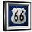 Blue Route 66 Sign-vitavalka-Framed Art Print