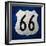 Blue Route 66 Sign-vitavalka-Framed Art Print