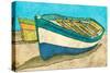 Blue Rowboat-Ynon Mabat-Stretched Canvas