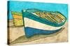 Blue Rowboat-Ynon Mabat-Stretched Canvas