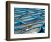 Blue Rowboats-Art Wolfe-Framed Photographic Print