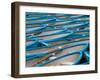 Blue Rowboats-Art Wolfe-Framed Photographic Print