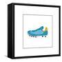 Blue Running Shoe-null-Framed Stretched Canvas