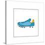 Blue Running Shoe-null-Stretched Canvas