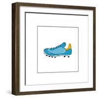 Blue Running Shoe-null-Framed Giclee Print