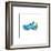 Blue Running Shoe-null-Framed Giclee Print