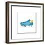 Blue Running Shoe-null-Framed Giclee Print
