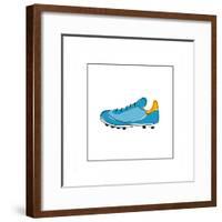 Blue Running Shoe-null-Framed Giclee Print