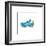 Blue Running Shoe-null-Framed Giclee Print