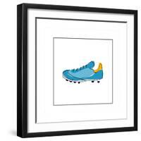 Blue Running Shoe-null-Framed Giclee Print