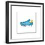 Blue Running Shoe-null-Framed Giclee Print