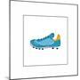 Blue Running Shoe-null-Mounted Giclee Print