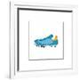 Blue Running Shoe-null-Framed Giclee Print