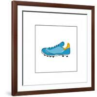 Blue Running Shoe-null-Framed Giclee Print