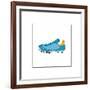 Blue Running Shoe-null-Framed Giclee Print