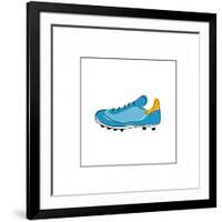Blue Running Shoe-null-Framed Giclee Print