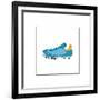 Blue Running Shoe-null-Framed Giclee Print