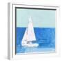 Blue Sail I-null-Framed Art Print