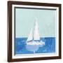 Blue Sail II-null-Framed Art Print