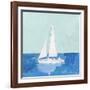 Blue Sail II-null-Framed Art Print