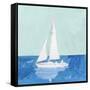 Blue Sail II-null-Framed Stretched Canvas