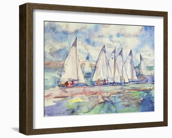 Blue Sailboats, 1989-Brenda Brin Booker-Framed Giclee Print