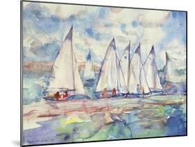 Blue Sailboats, 1989-Brenda Brin Booker-Mounted Giclee Print