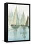 Blue Sailboats II-Allison Pearce-Framed Stretched Canvas