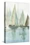 Blue Sailboats II-Allison Pearce-Stretched Canvas