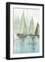 Blue Sailboats II-Allison Pearce-Framed Art Print