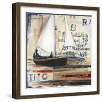 Blue Sailing Race I-Patricia Pinto-Framed Art Print