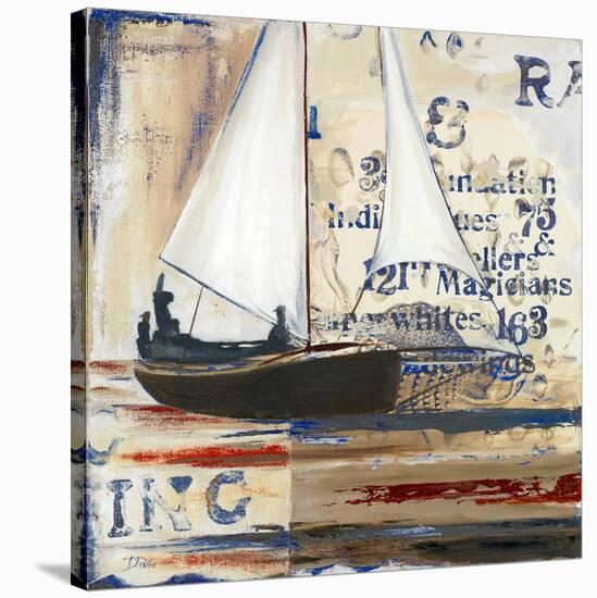 Blue Sailing Race I-Patricia Pinto-Stretched Canvas