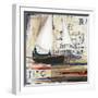 Blue Sailing Race I-Patricia Pinto-Framed Premium Giclee Print
