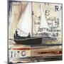 Blue Sailing Race I-Patricia Pinto-Mounted Premium Giclee Print