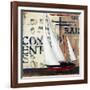 Blue Sailing Race II-Patricia Pinto-Framed Art Print