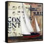 Blue Sailing Race II-Patricia Pinto-Framed Stretched Canvas