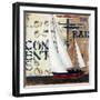 Blue Sailing Race II-Patricia Pinto-Framed Premium Giclee Print