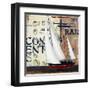 Blue Sailing Race II-Patricia Pinto-Framed Art Print