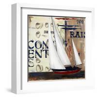 Blue Sailing Race II-Patricia Pinto-Framed Art Print