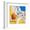 Blue Santorini I-null-Framed Art Print