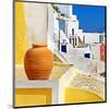 Blue Santorini I-null-Mounted Art Print