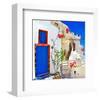 Blue Santorini II-null-Framed Art Print