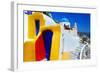 Blue Santorini III-null-Framed Art Print