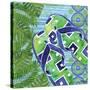 Blue Sarasota Sandals III-Paul Brent-Stretched Canvas